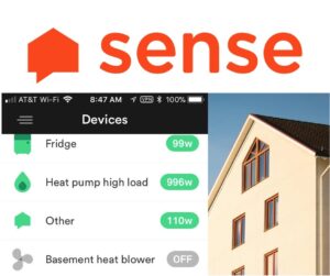 We got our minimum electricity use down to well under 100 W